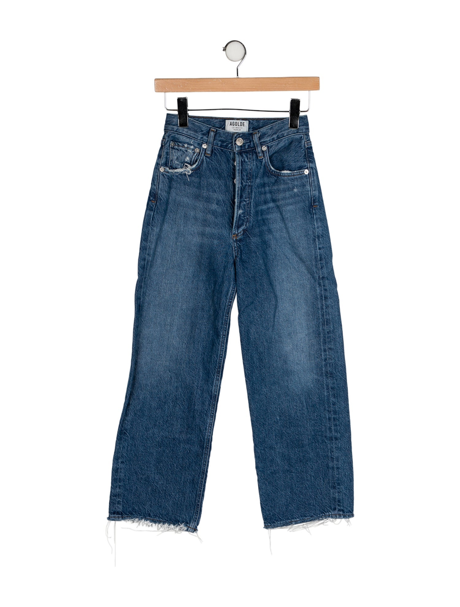 AGOLDE Mid-Rise Straight Leg Jeans
