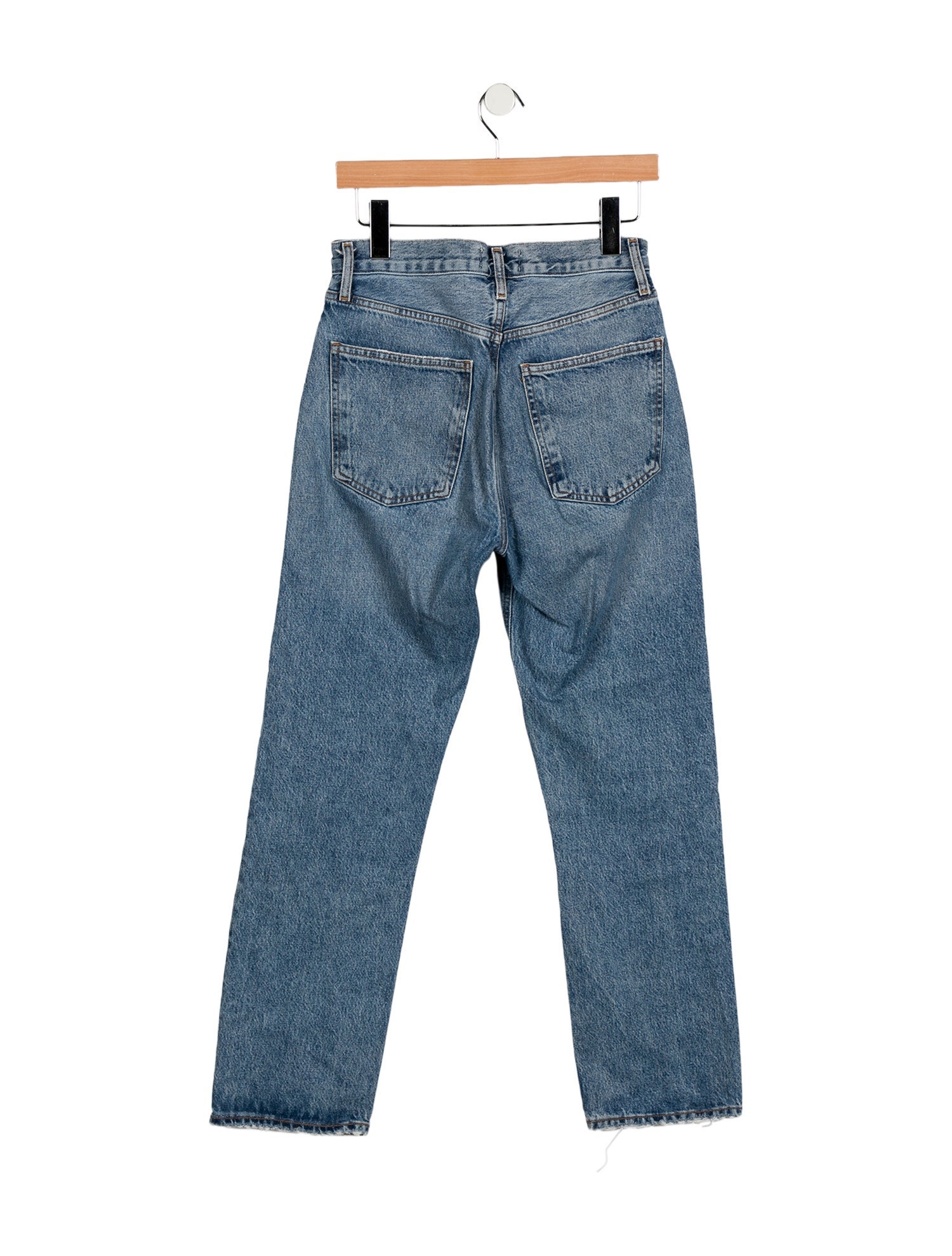 AGOLDE Mid-Rise Straight Leg Jeans