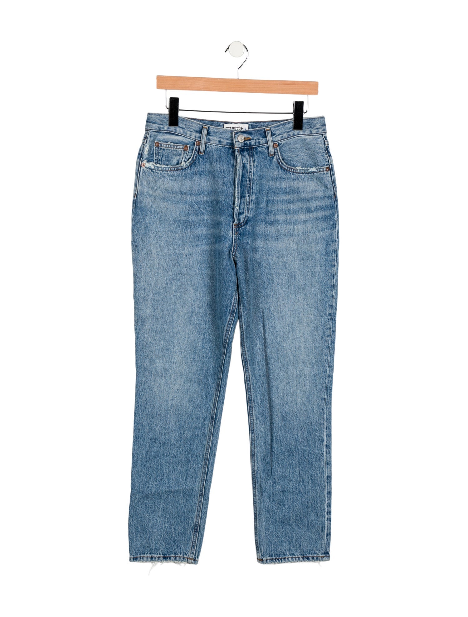 AGOLDE High-Rise Straight Leg Jeans
