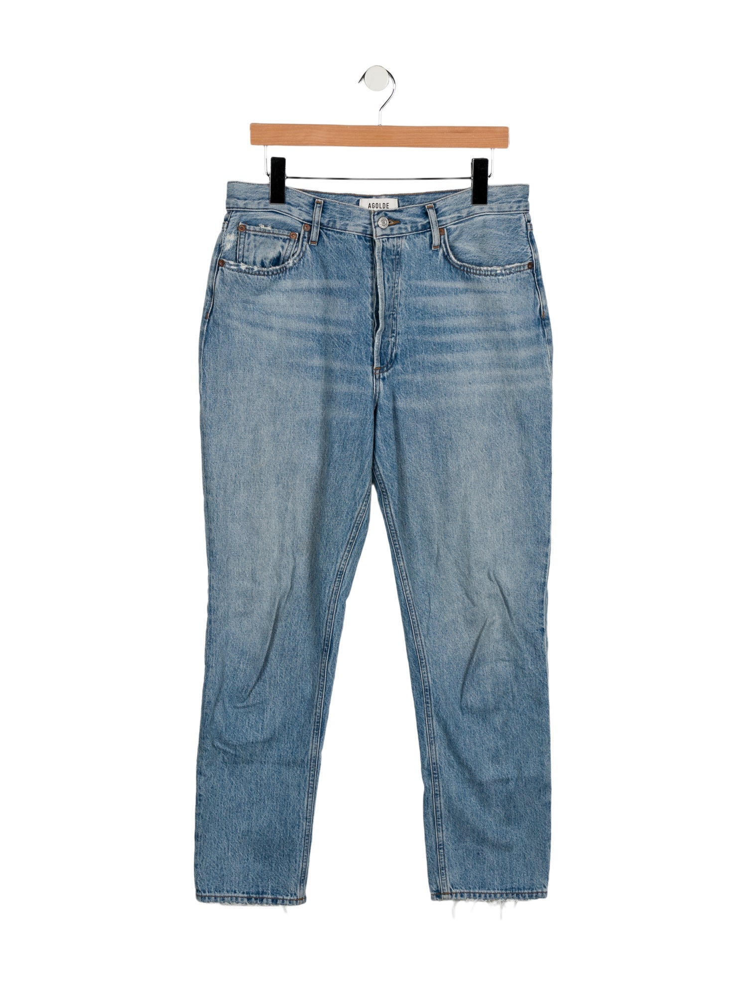 AGOLDE High-Rise Straight Leg Jeans