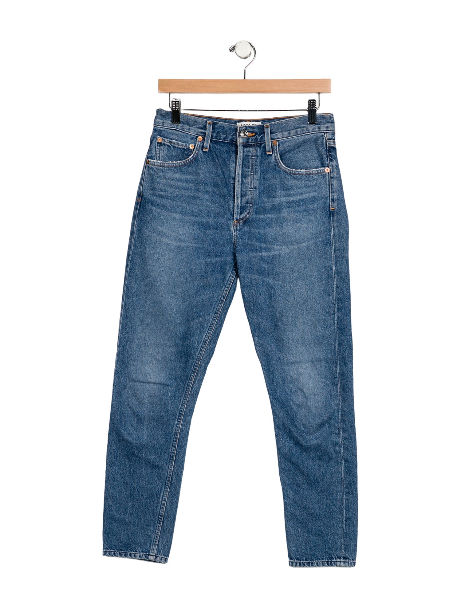 AGOLDE Mid-Rise Skinny Leg Jeans