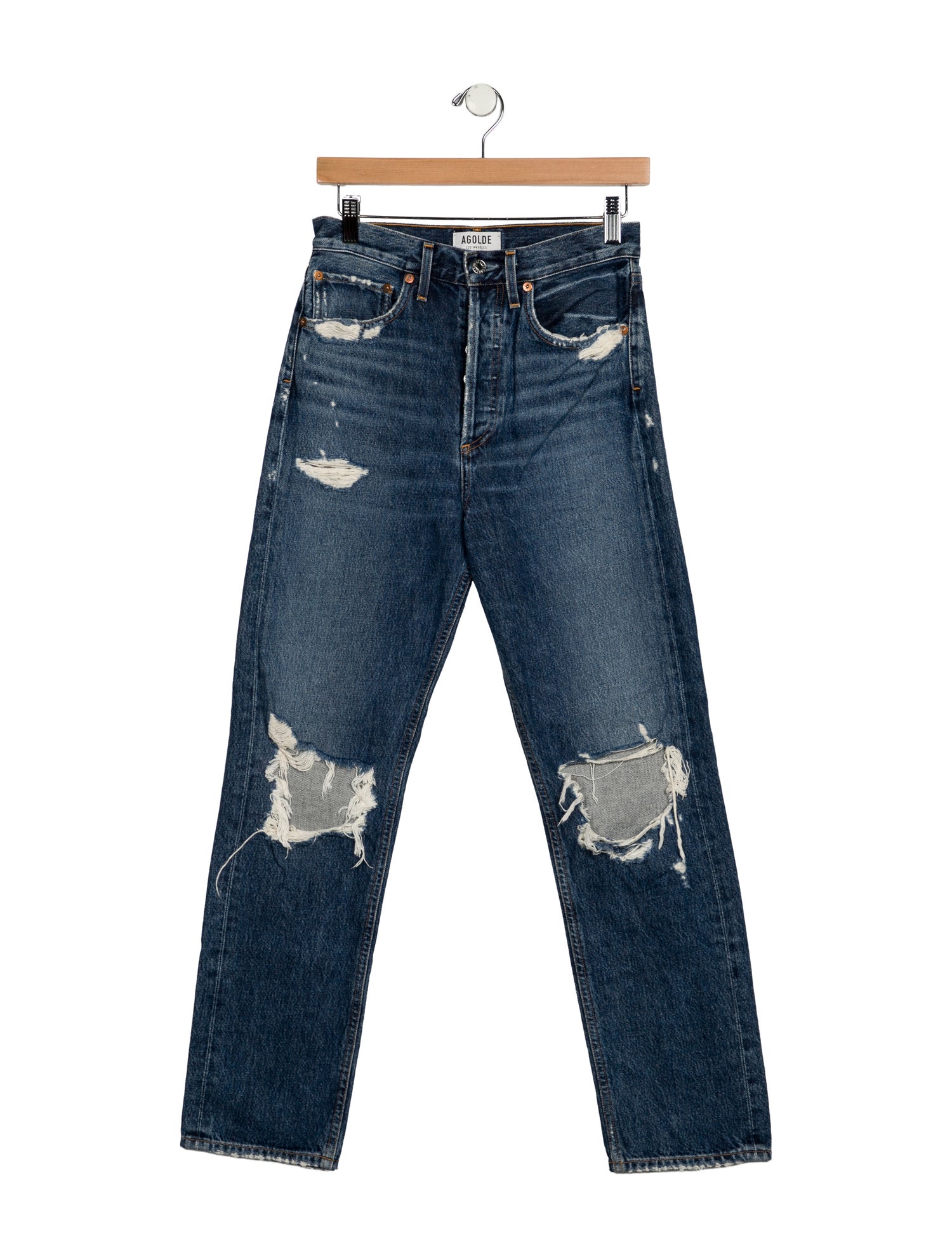 AGOLDE High-Rise Straight Leg Jeans
