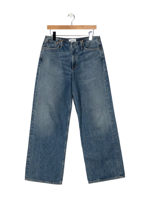 AGOLDE Mid-Rise Wide Leg Jeans
