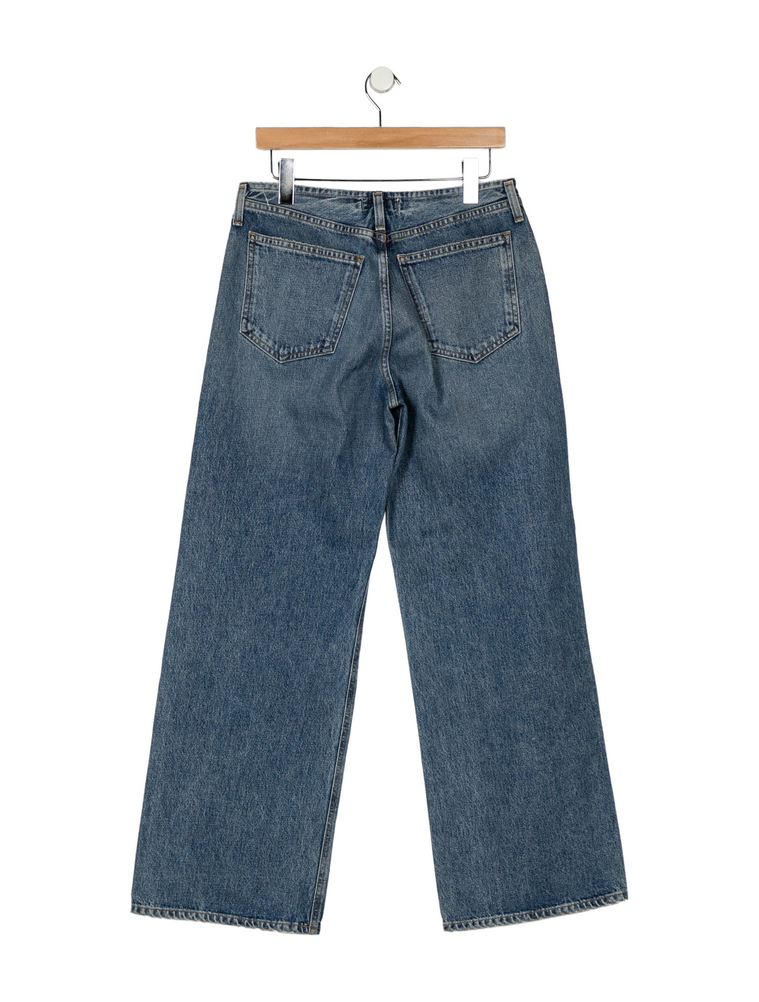 AGOLDE Mid-Rise Wide Leg Jeans
