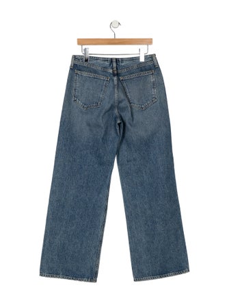 AGOLDE Mid-Rise Wide Leg Jeans