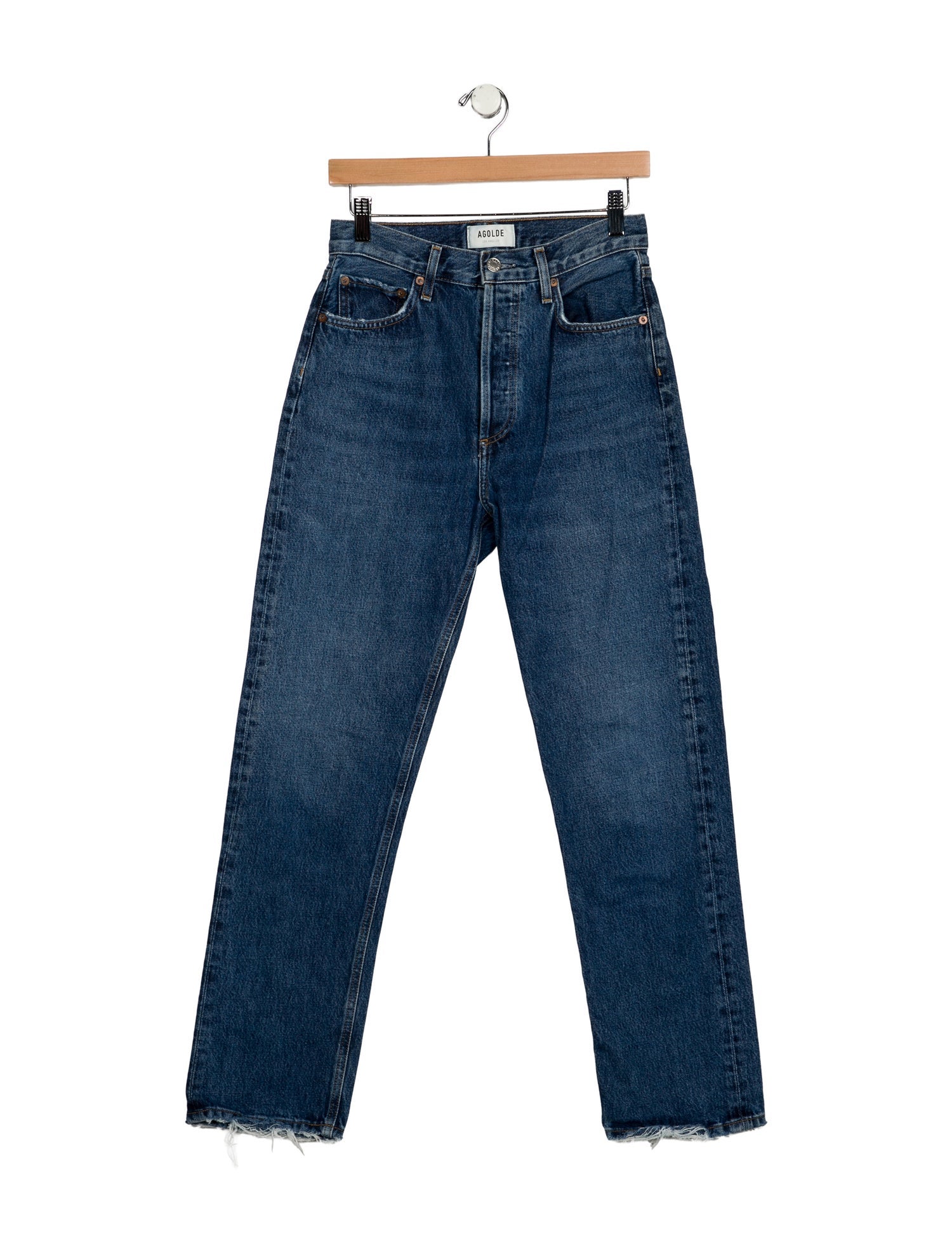 AGOLDE High-Rise Straight Leg Jeans