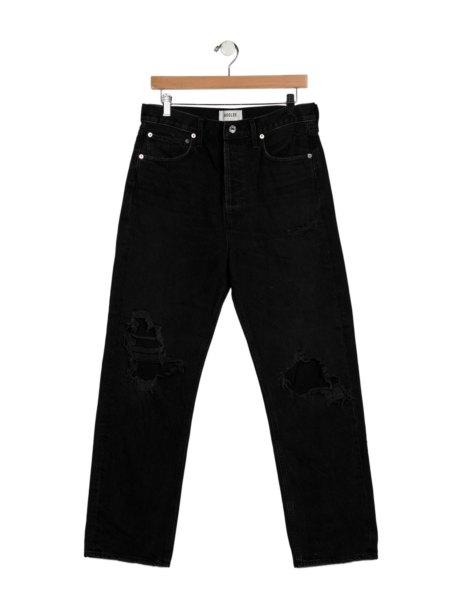 AGOLDE Mid-Rise Straight Leg Jeans