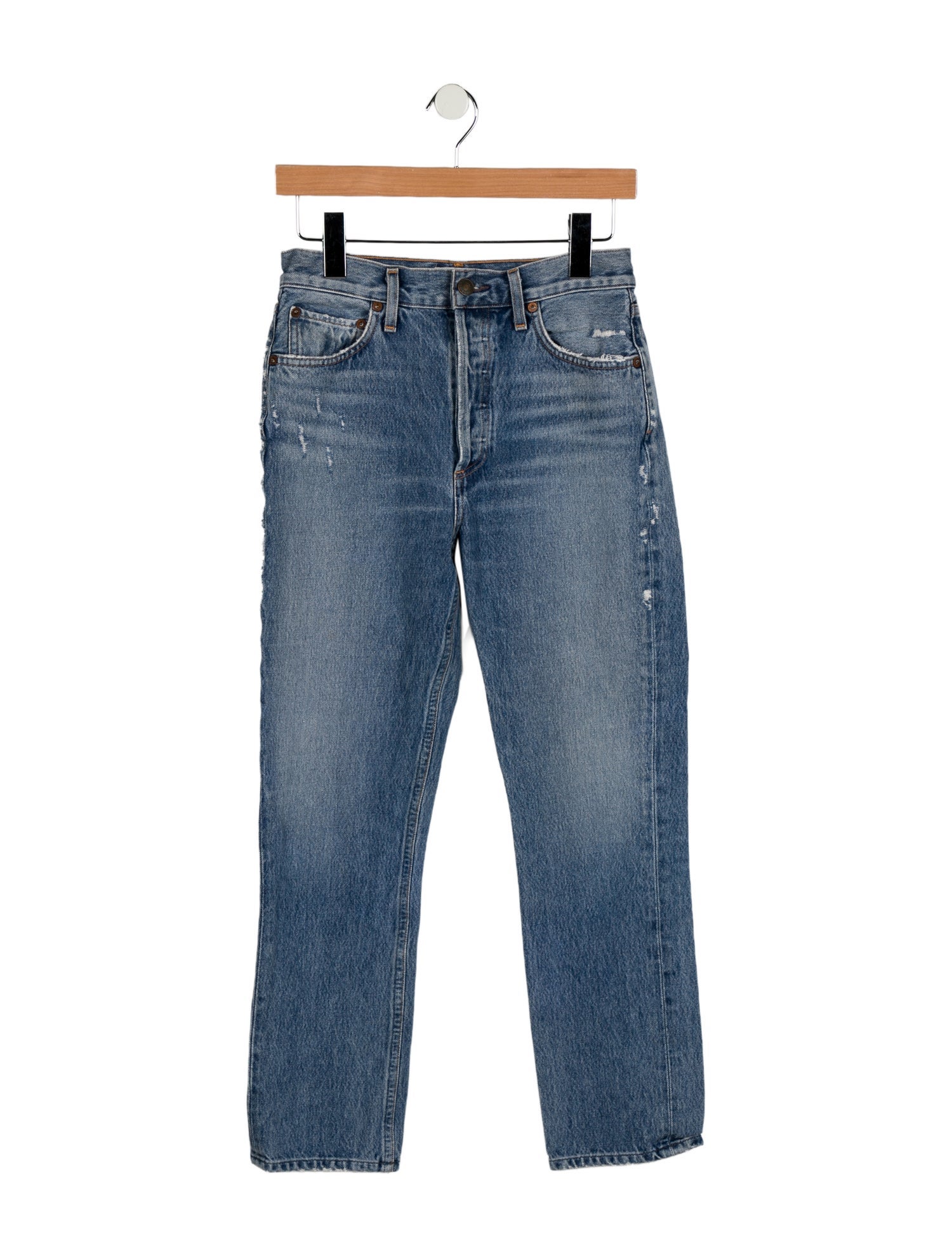 AGOLDE High-Rise Straight Leg Jeans