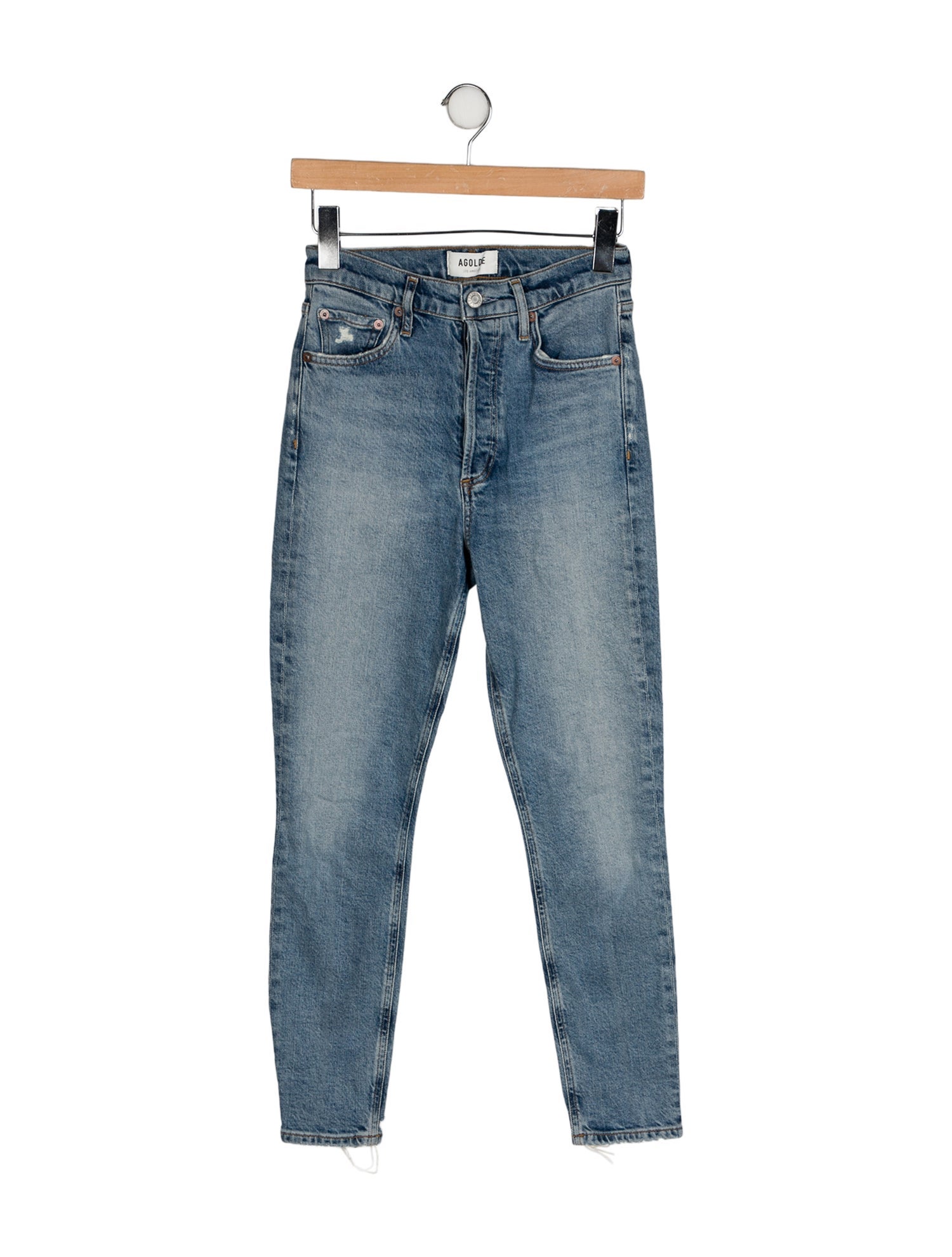 AGOLDE Mid-Rise Skinny Leg Jeans