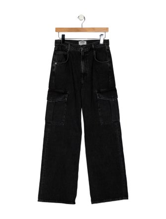 AGOLDE Mid-Rise Wide Leg Jeans
