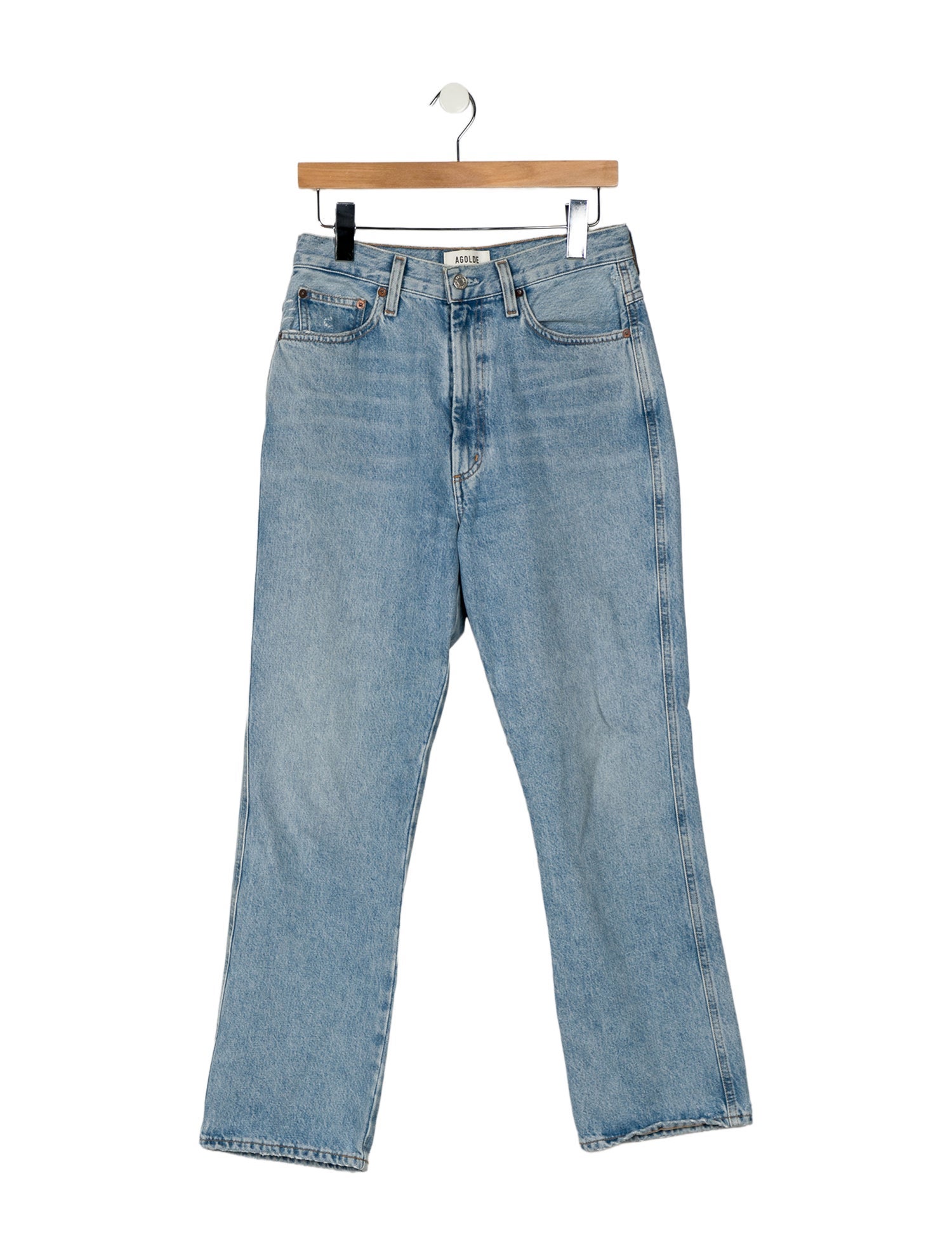 AGOLDE High-Rise Straight Leg Jeans