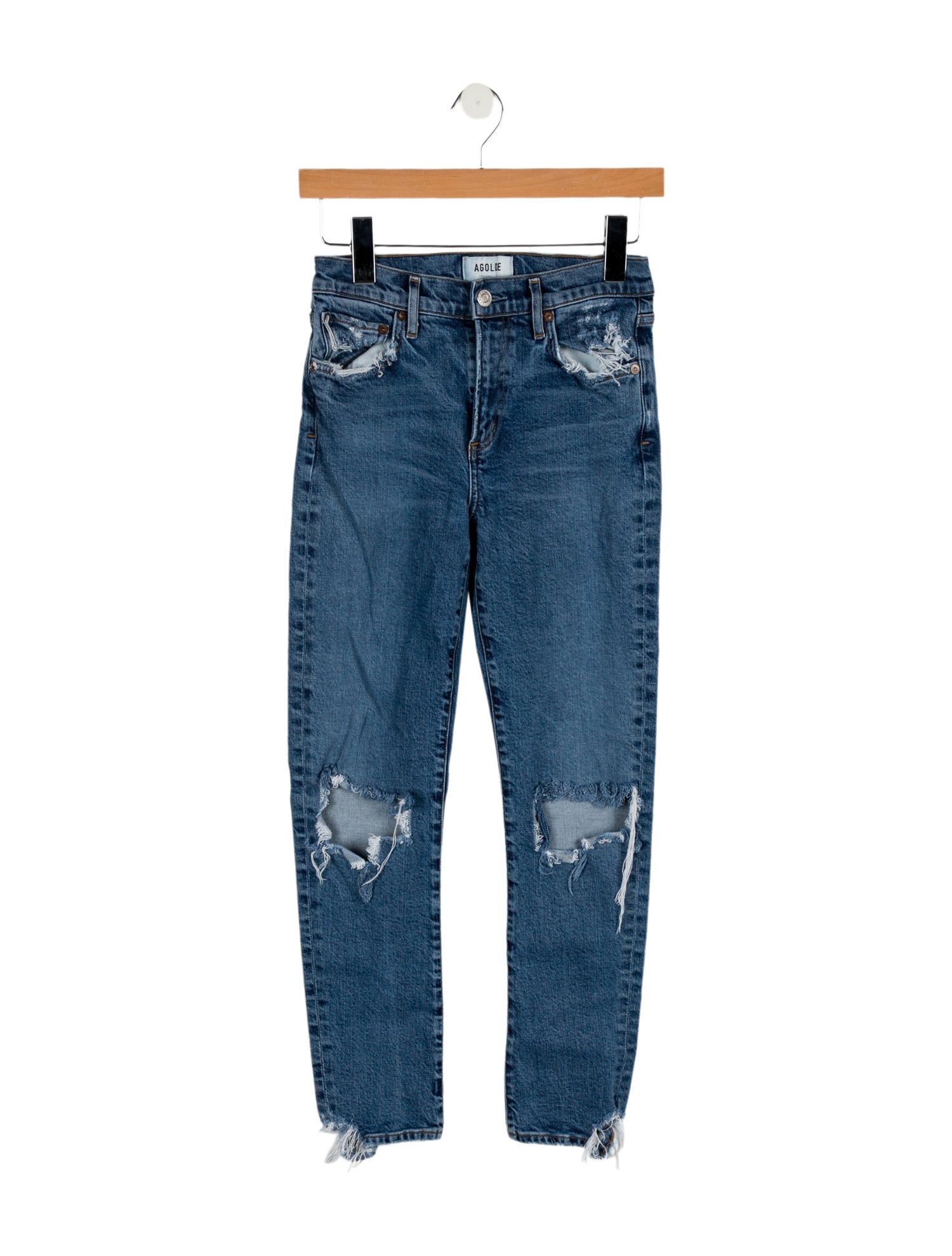 AGOLDE Mid-Rise Skinny Leg Jeans