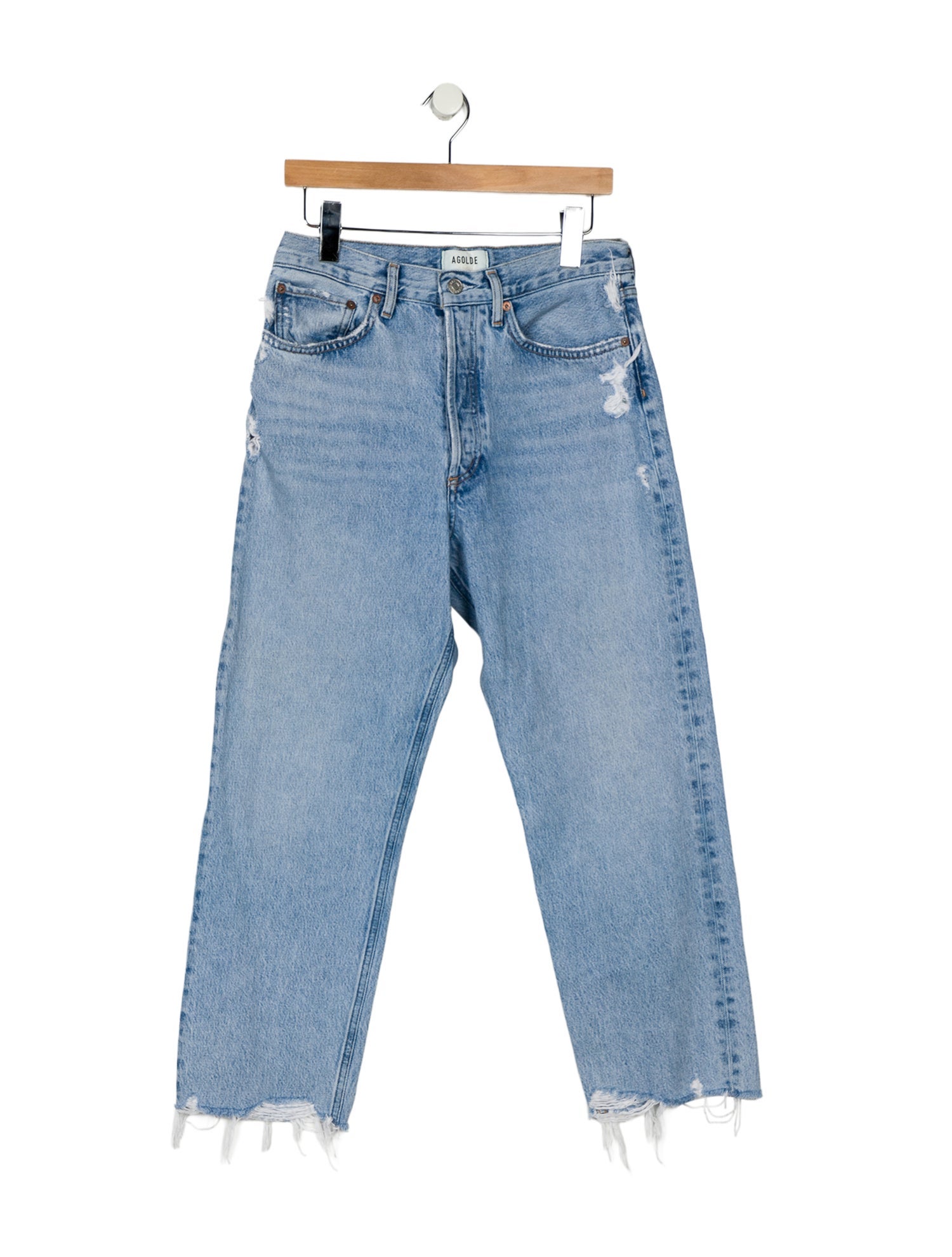 AGOLDE High-Rise Straight Leg Jeans