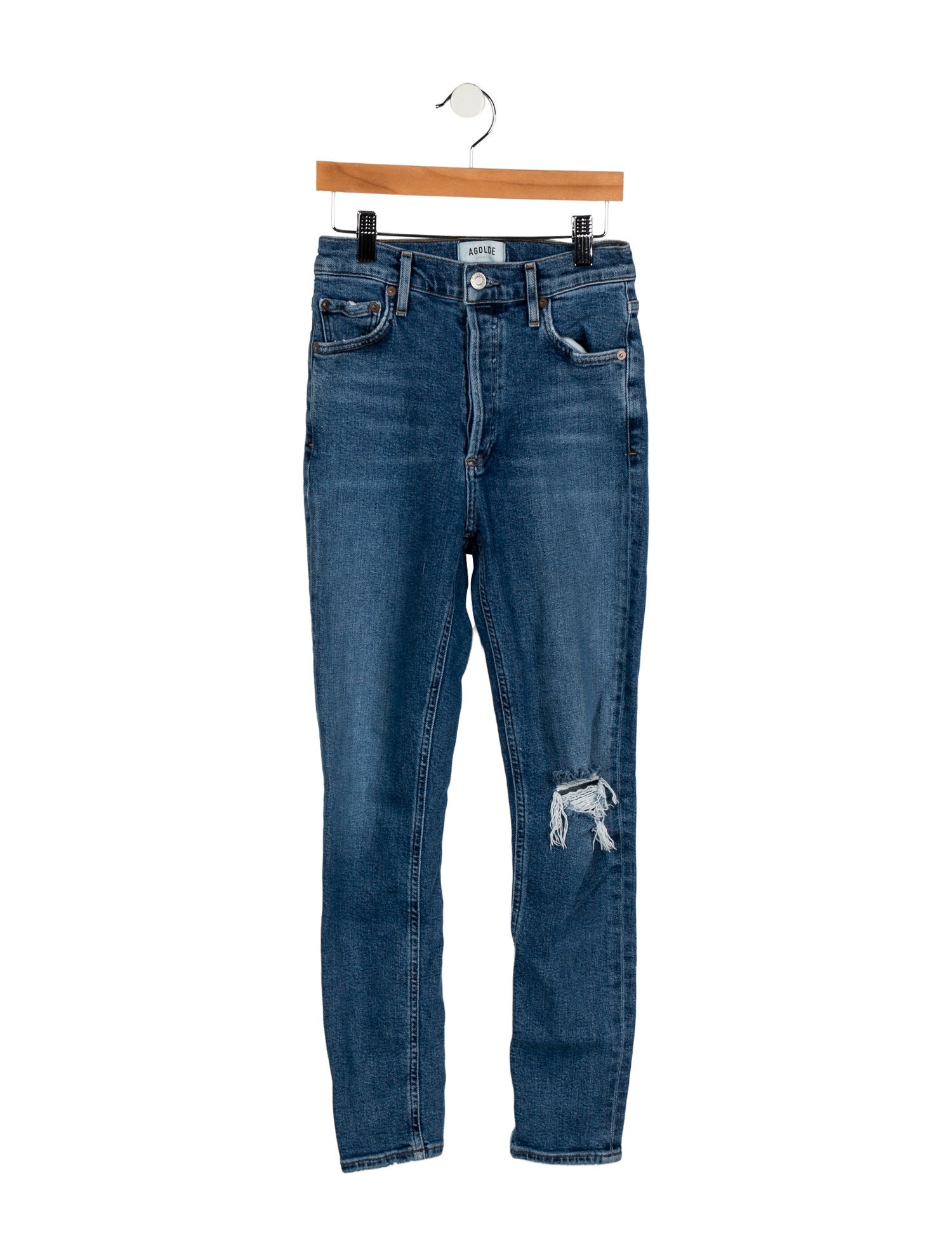 AGOLDE Mid-Rise Skinny Leg Jeans