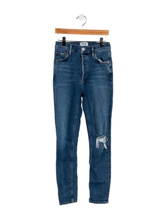 AGOLDE Mid-Rise Skinny Leg Jeans