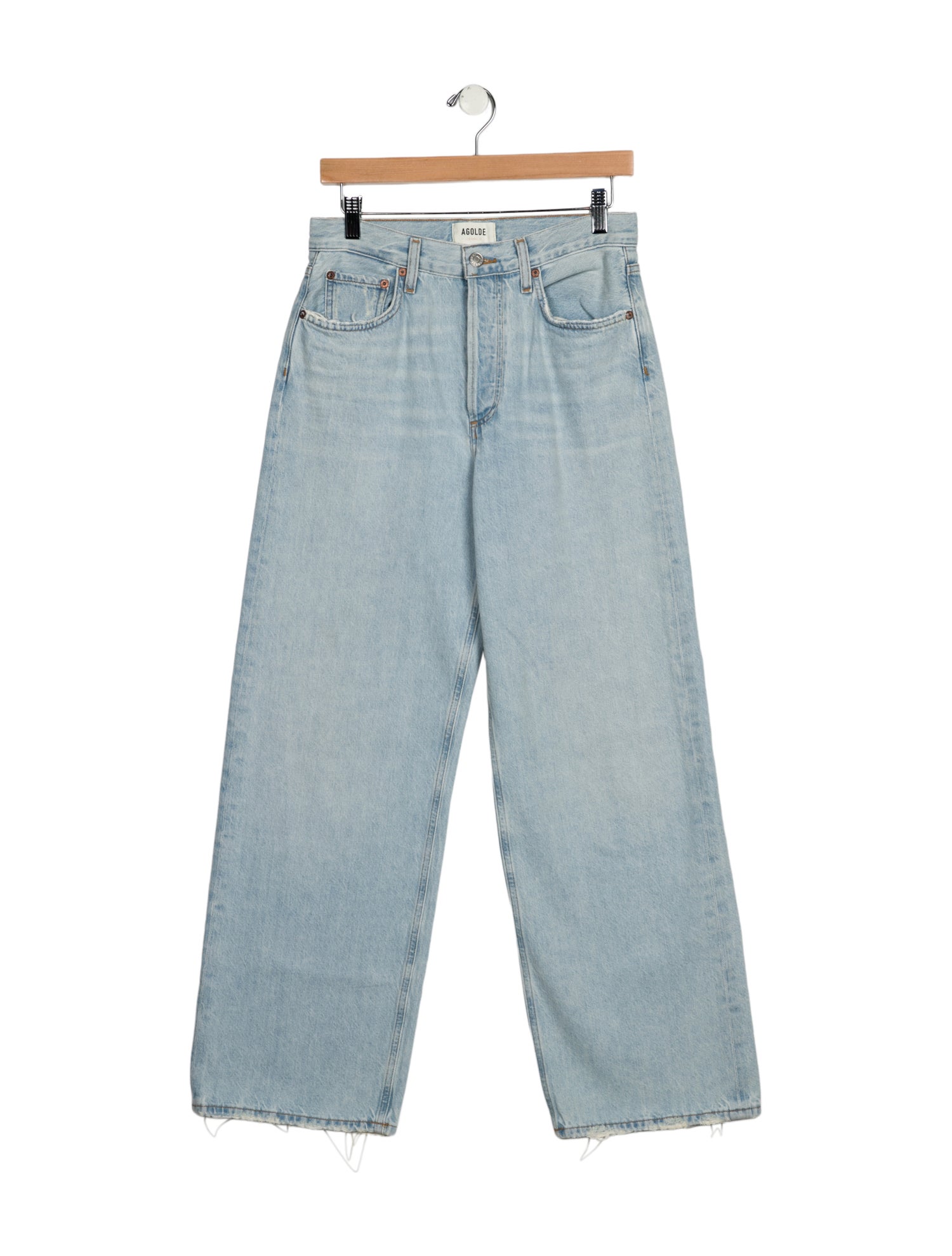 AGOLDE Mid-Rise Wide Leg Jeans