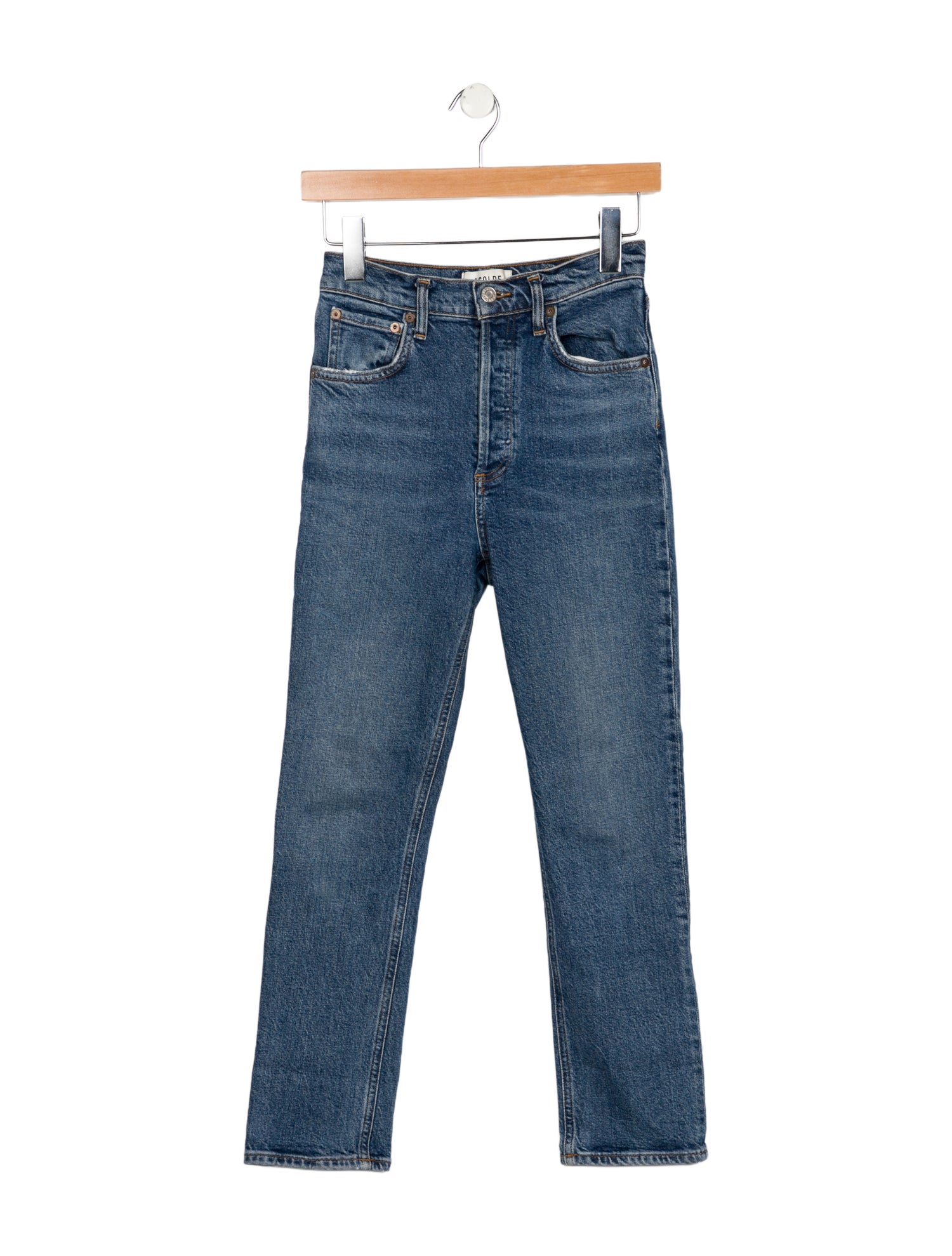 AGOLDE High-Rise Straight Leg Jeans