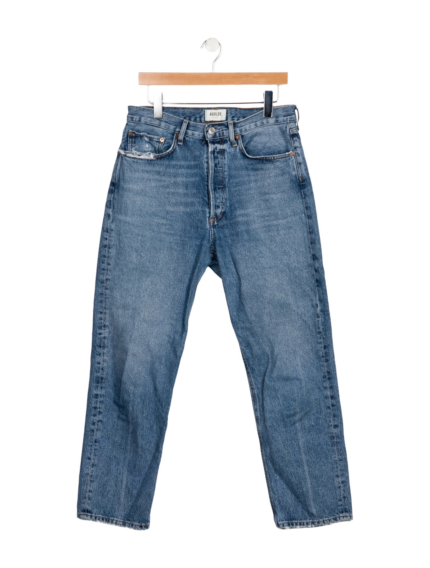 AGOLDE High-Rise Straight Leg Jeans