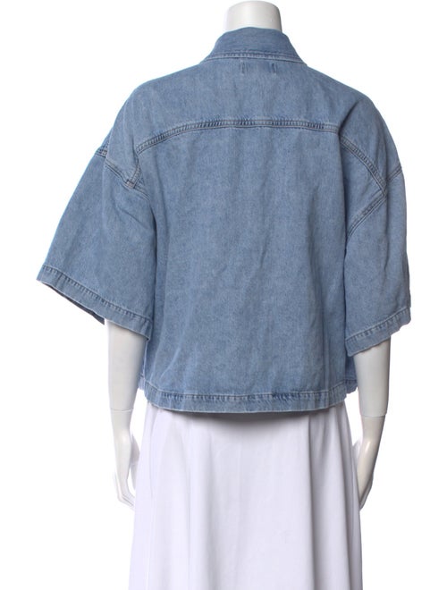 AGOLDE Three-Quarter Sleeve Crop Top