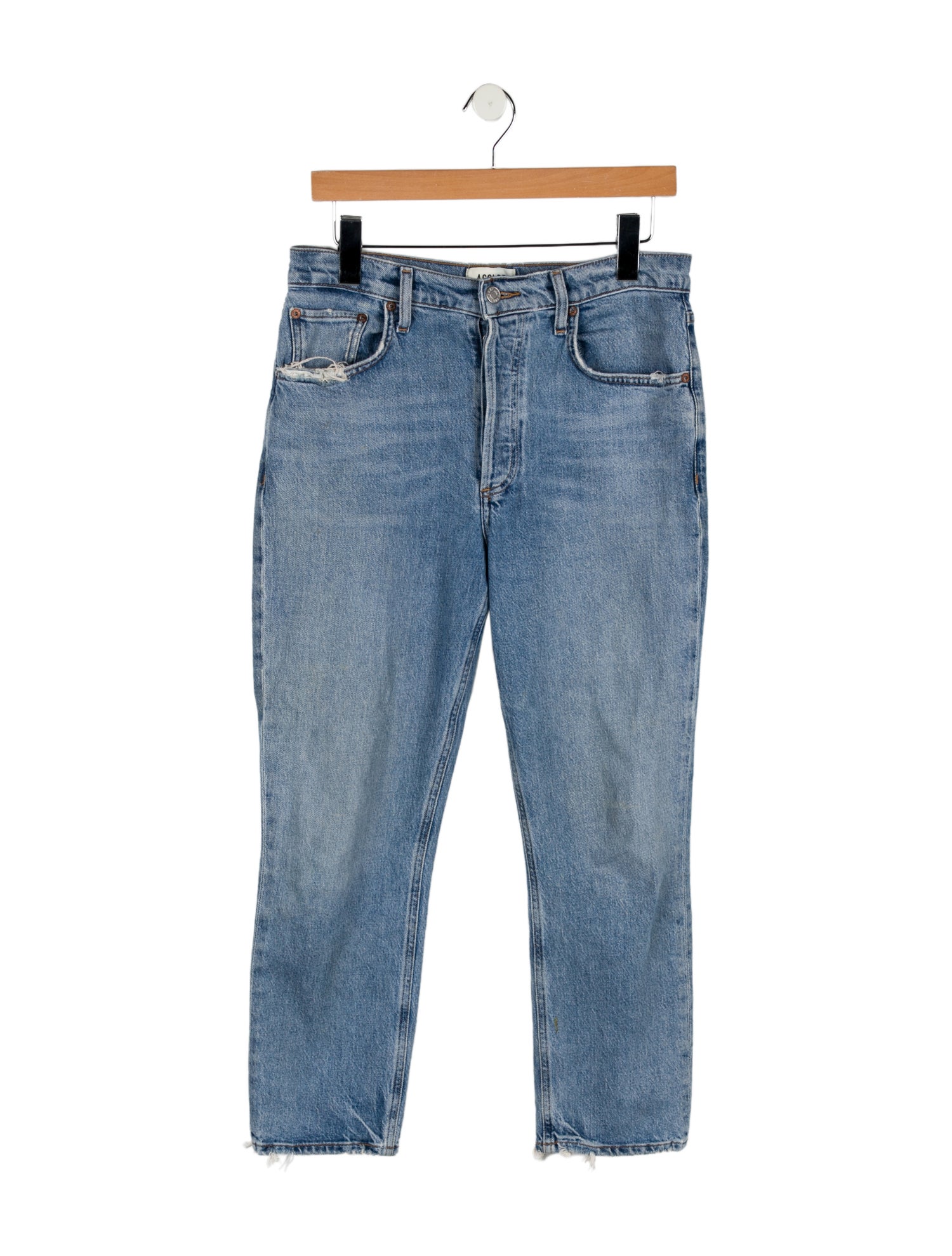 AGOLDE High-Rise Straight Leg Jeans