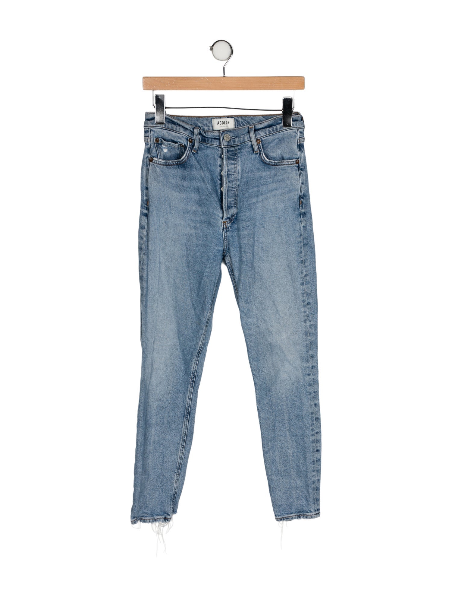 AGOLDE Mid-Rise Skinny Leg Jeans