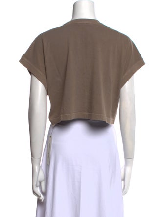 AGOLDE Crew Neck Short Sleeve Crop Top