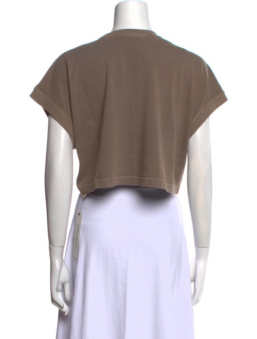 AGOLDE Crew Neck Short Sleeve Crop Top