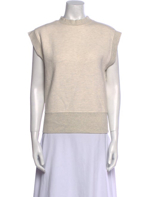 AGOLDE Mock Neck Short Sleeve Sweatshirt