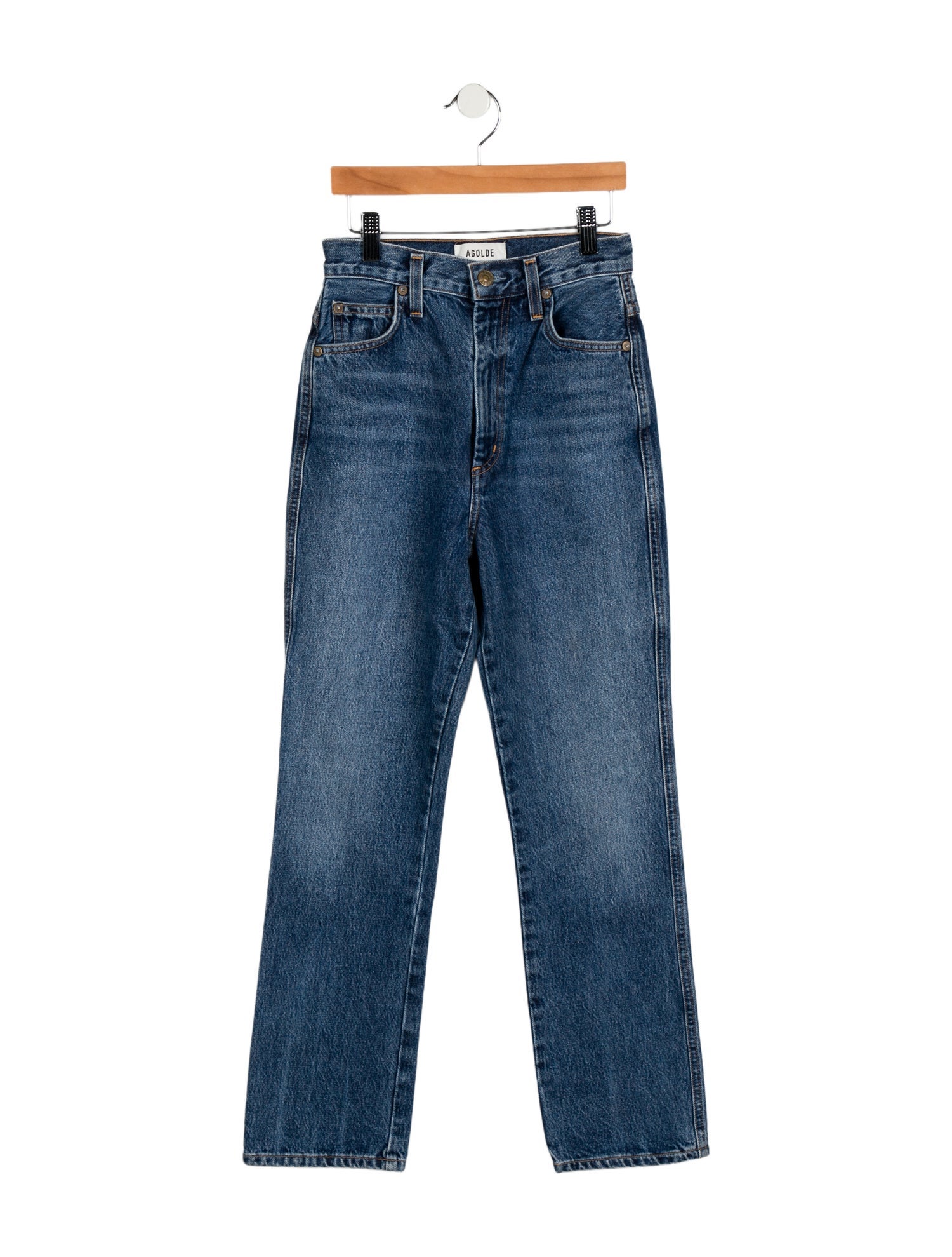 AGOLDE High-Rise Straight Leg Jeans
