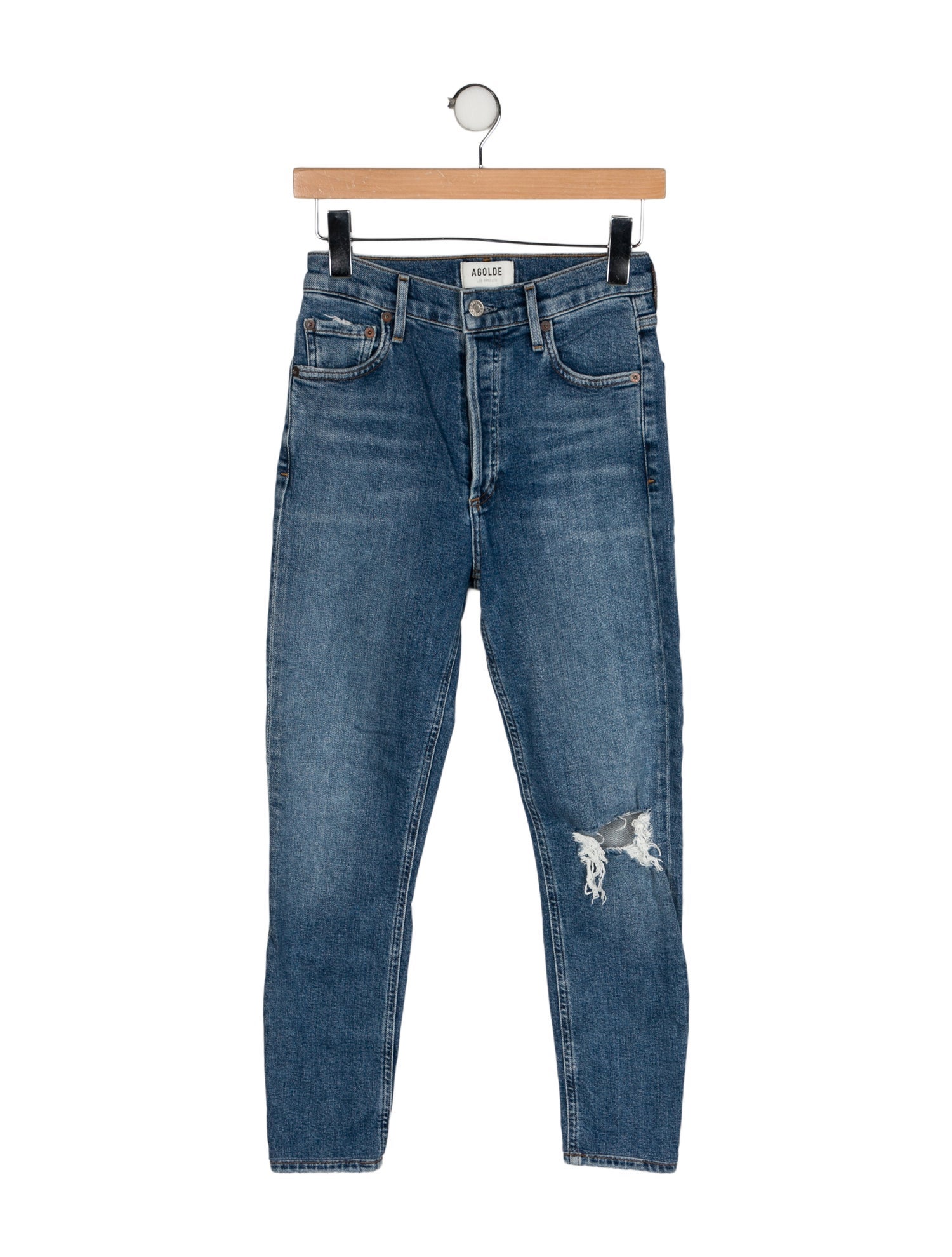 AGOLDE Mid-Rise Skinny Leg Jeans