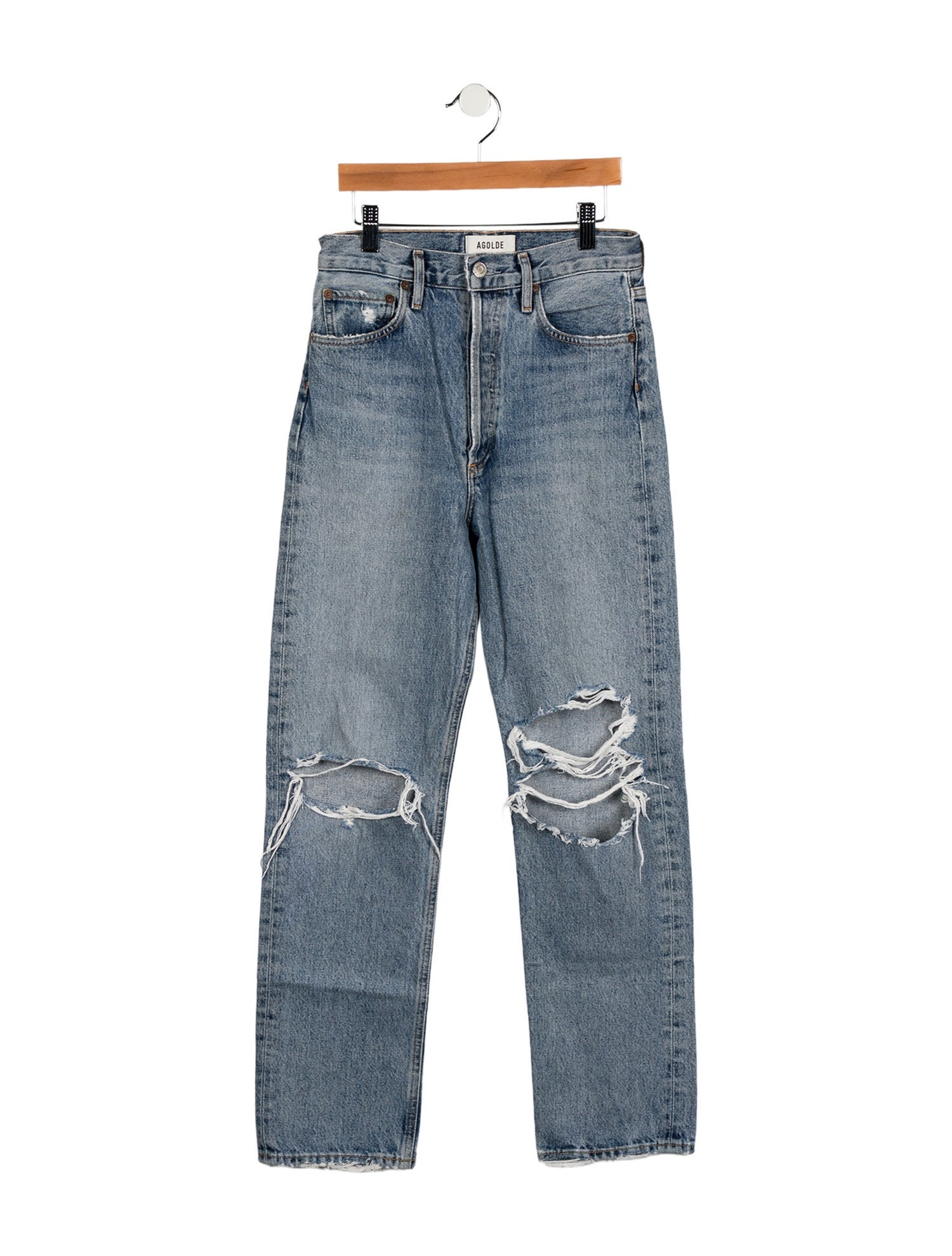 AGOLDE High-Rise Straight Leg Jeans