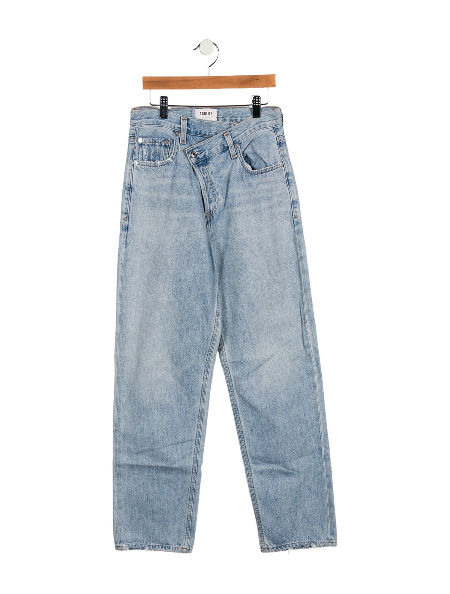 AGOLDE Mid-Rise Straight Leg Jeans