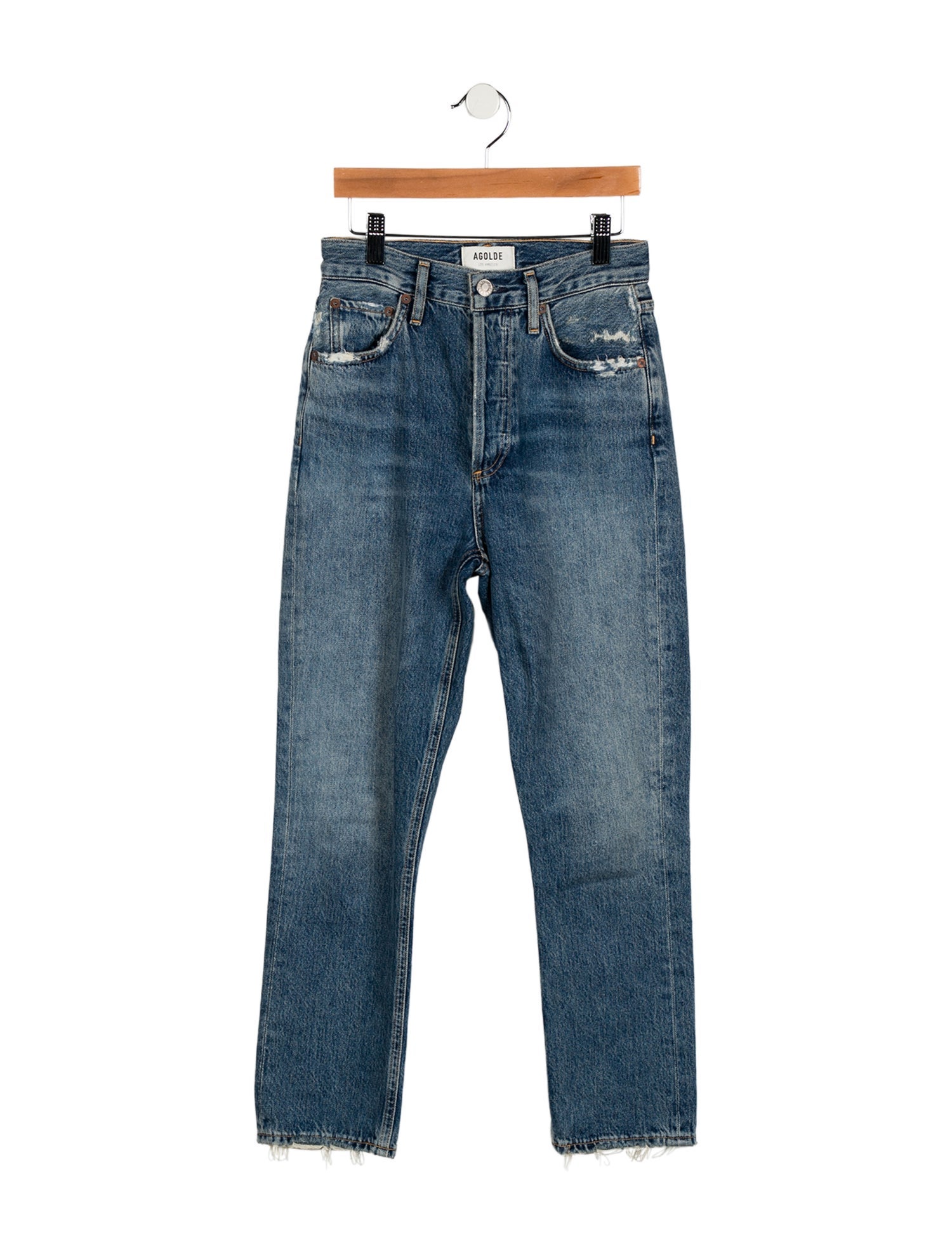 AGOLDE High-Rise Straight Leg Jeans