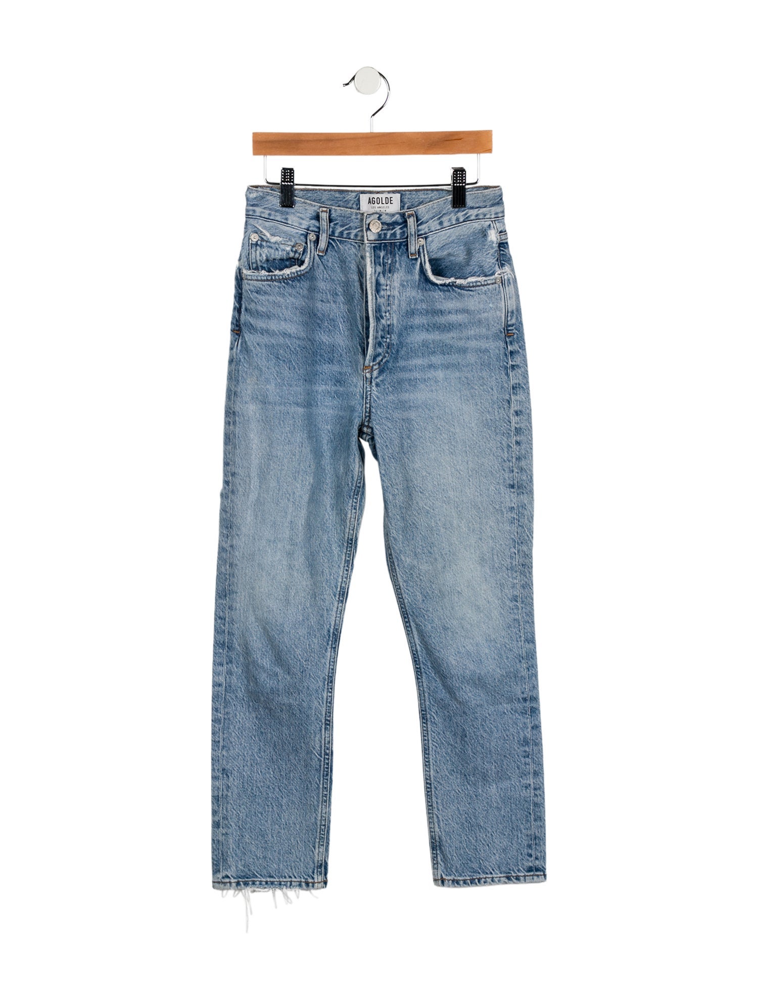 AGOLDE Mid-Rise Straight Leg Jeans