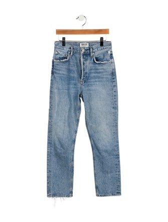 AGOLDE Mid-Rise Straight Leg Jeans