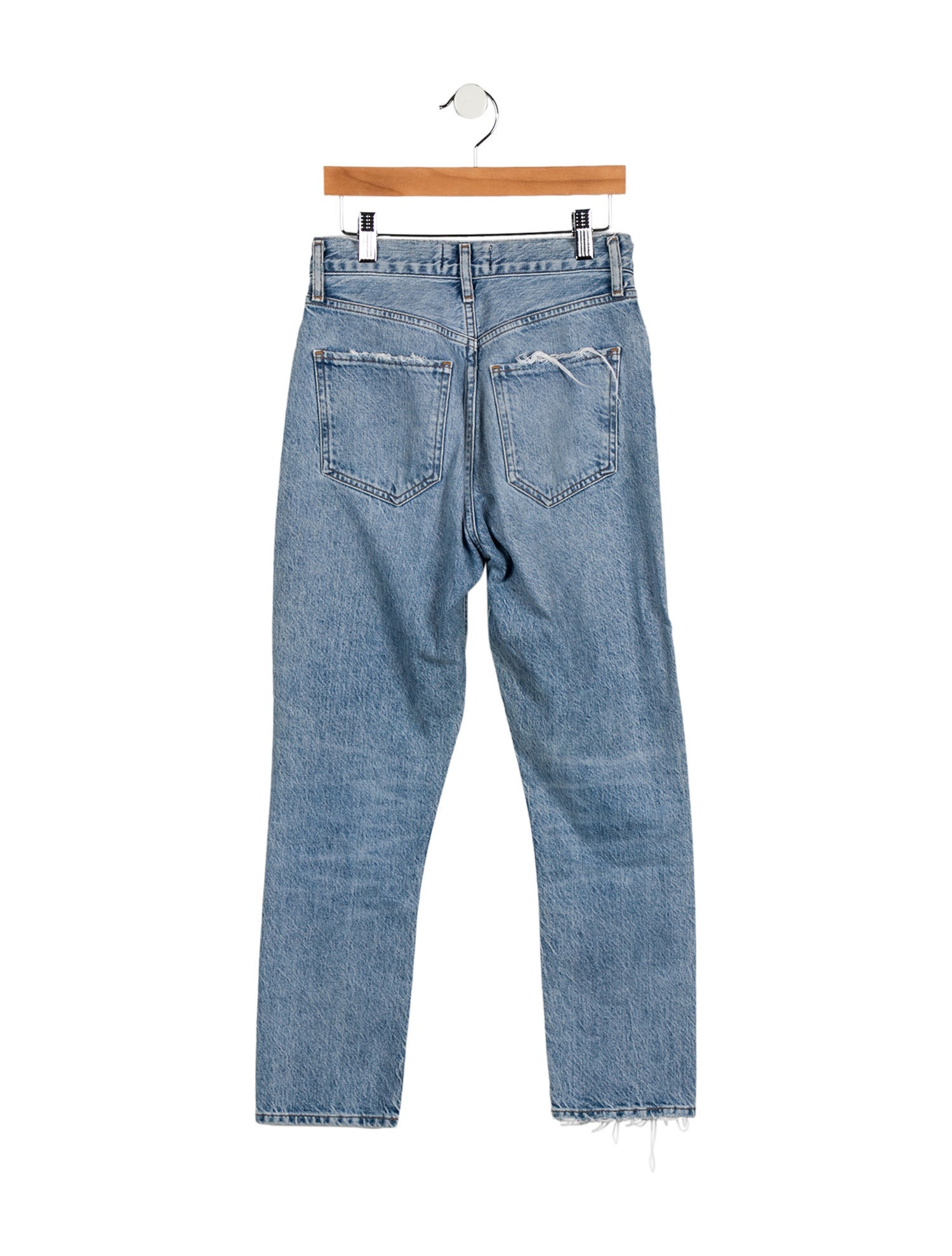 AGOLDE Mid-Rise Straight Leg Jeans