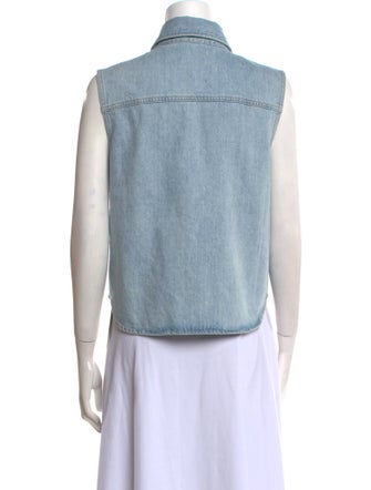 AGOLDE Sleeveless Button-Up Top