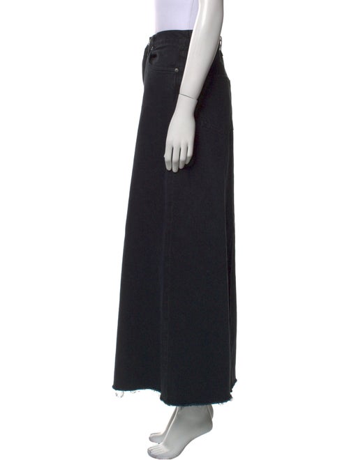 AGOLDE Raw-Edge Trim Midi Length Skirt