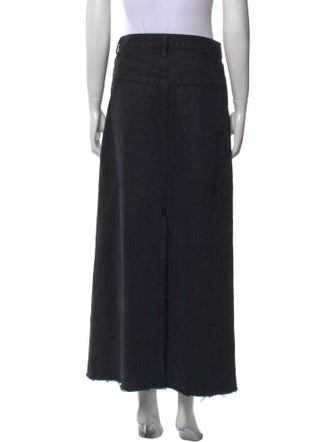 AGOLDE Raw-Edge Trim Midi Length Skirt