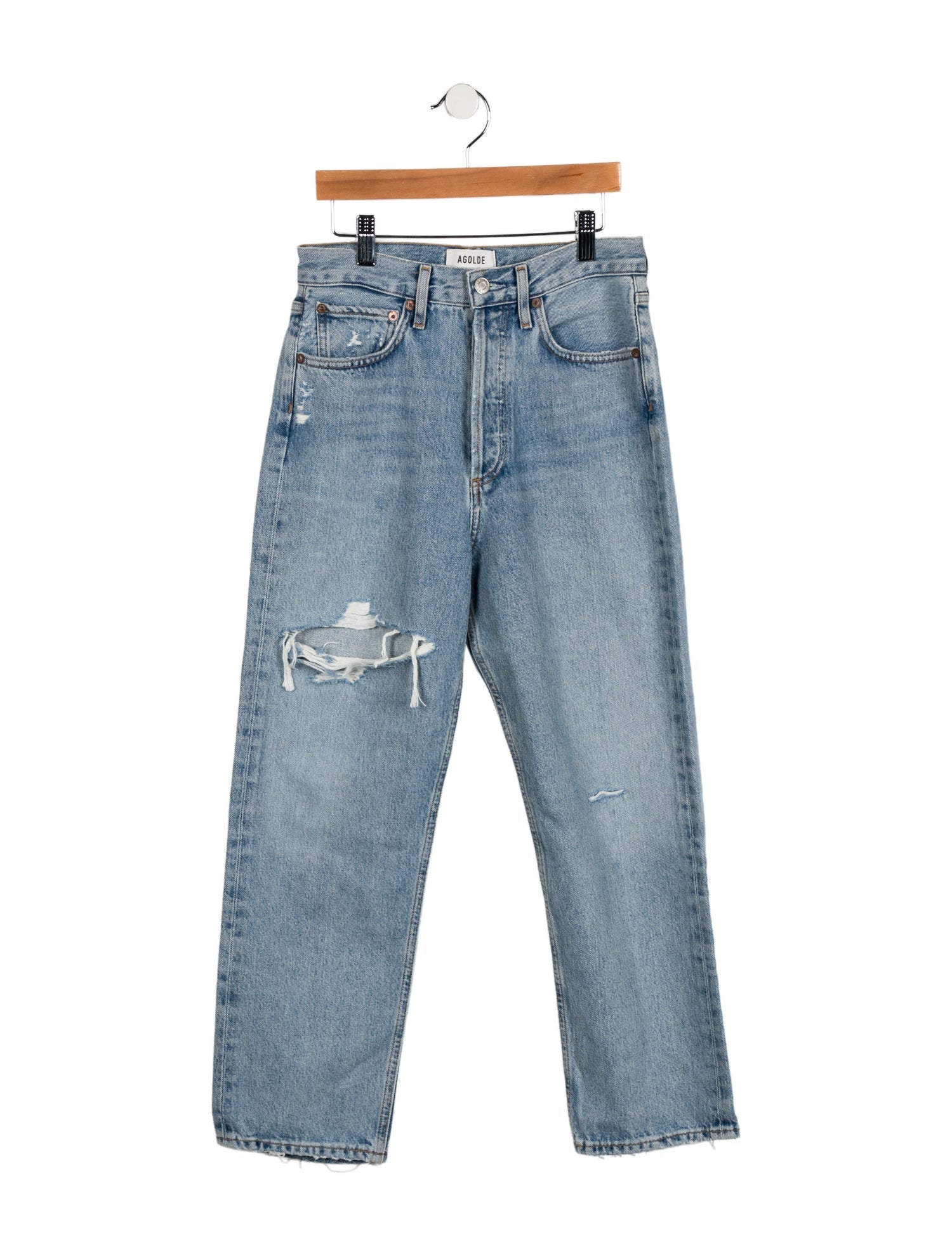 AGOLDE High-Rise Straight Leg Jeans