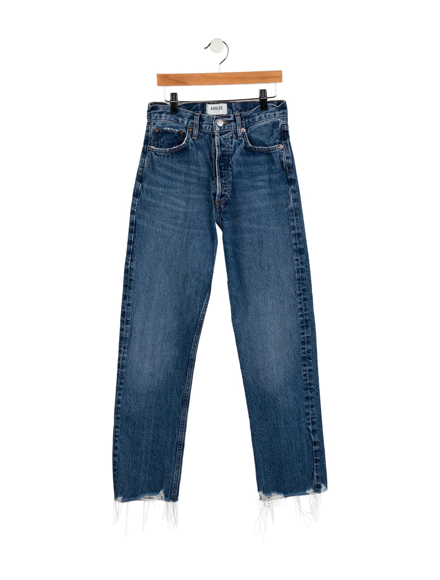 AGOLDE High-Rise Straight Leg Jeans