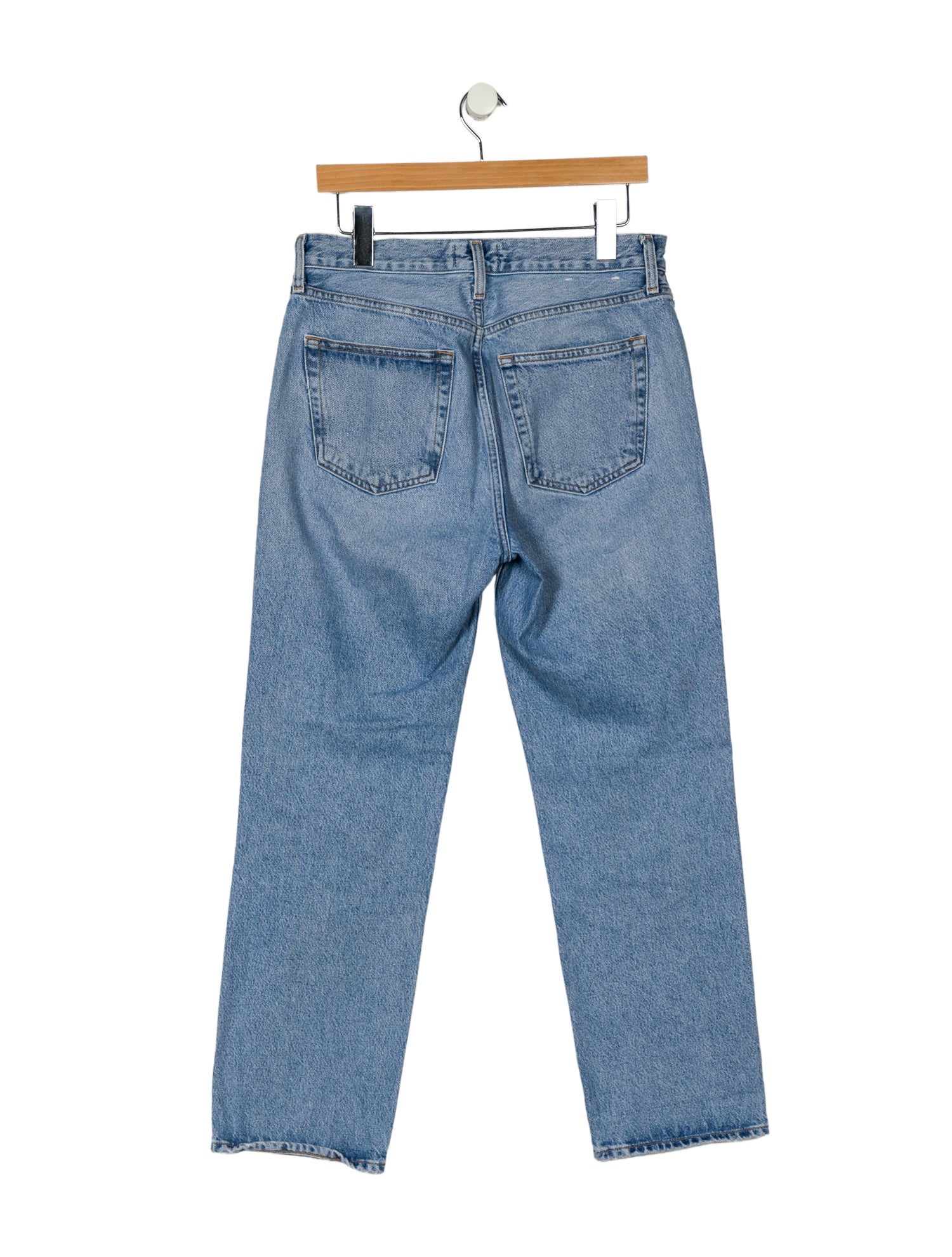 AGOLDE Mid-Rise Straight Leg Jeans