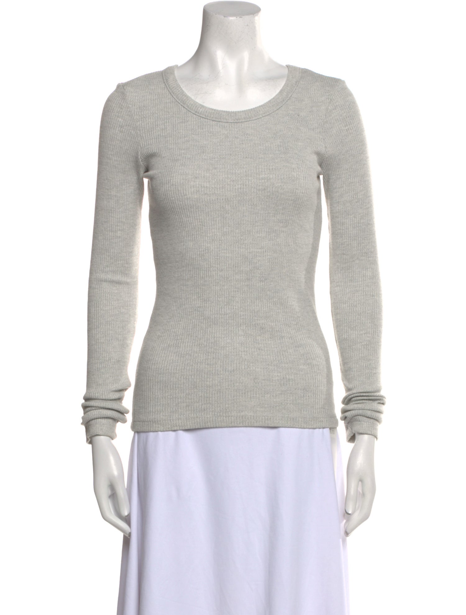 AGOLDE Scoop Neck Long Sleeve Top