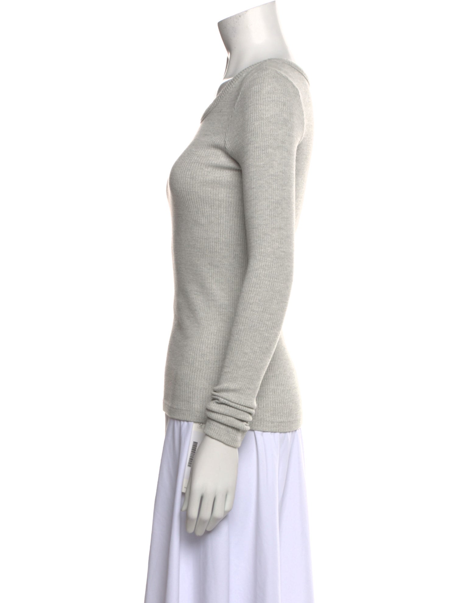 AGOLDE Scoop Neck Long Sleeve Top