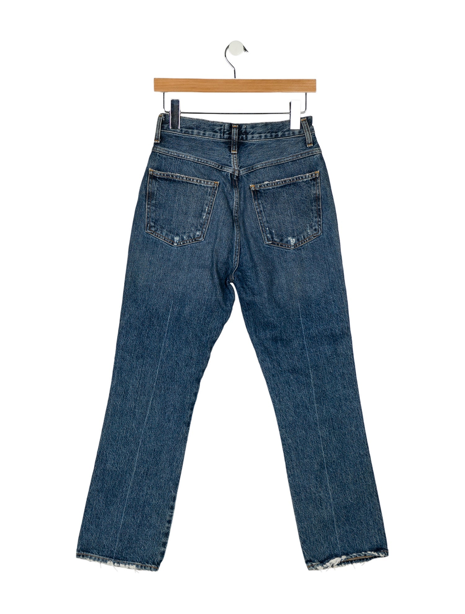 AGOLDE Mid-Rise Straight Leg Jeans