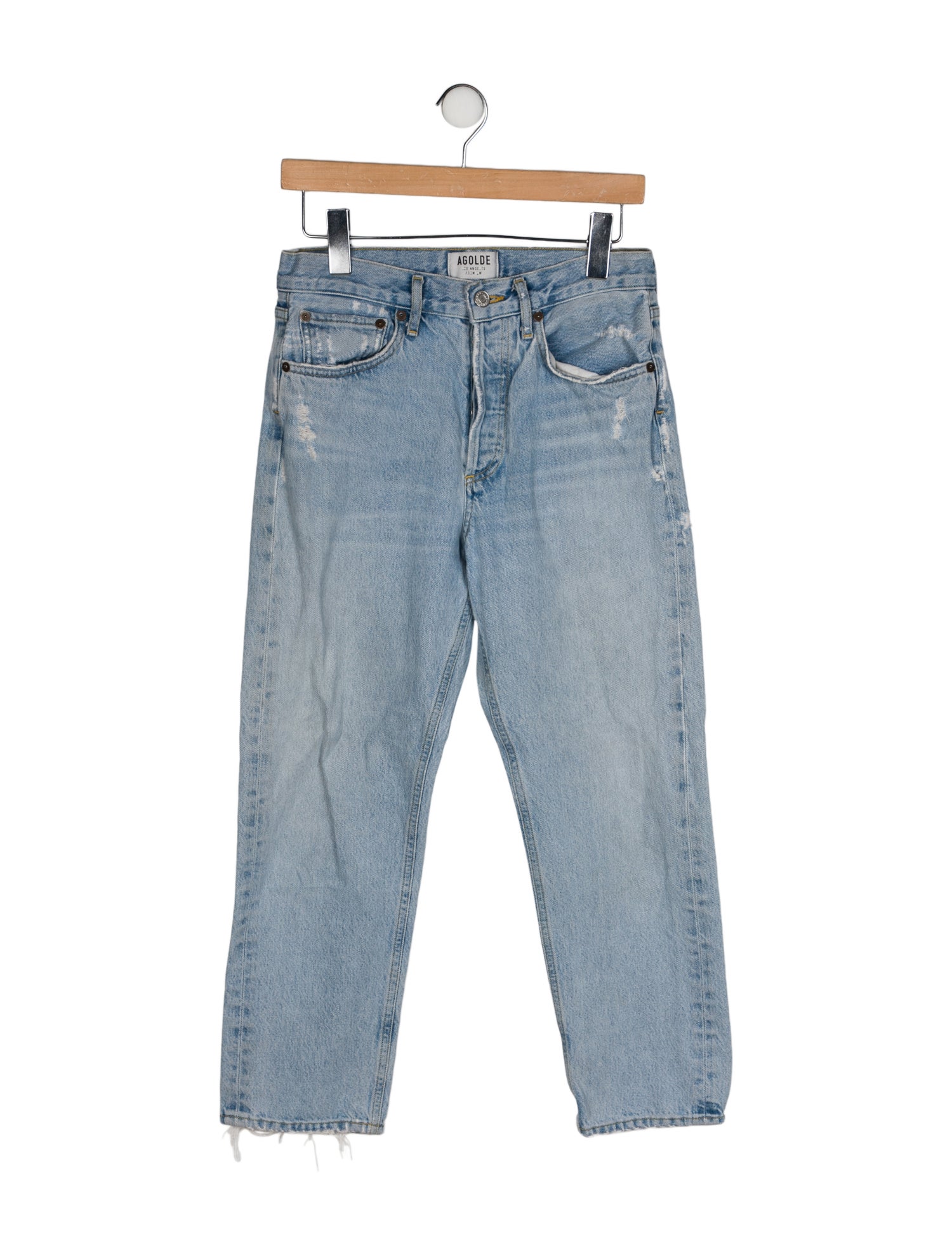 AGOLDE Mid-Rise Straight Leg Jeans