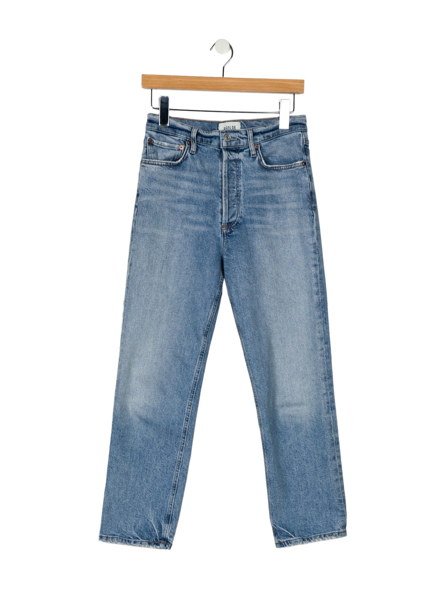 AGOLDE High-Rise Straight Leg Jeans