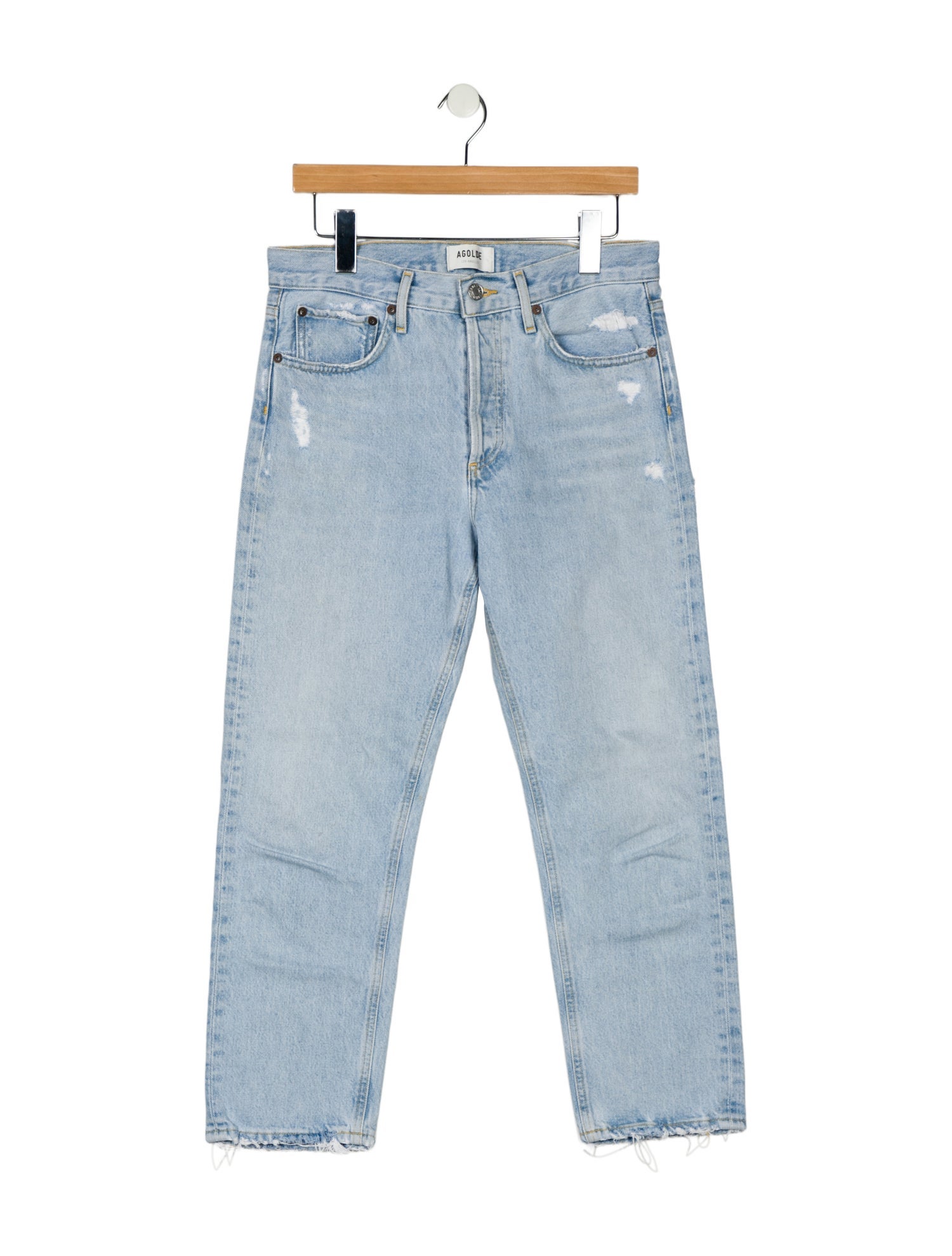 AGOLDE Mid-Rise Straight Leg Jeans