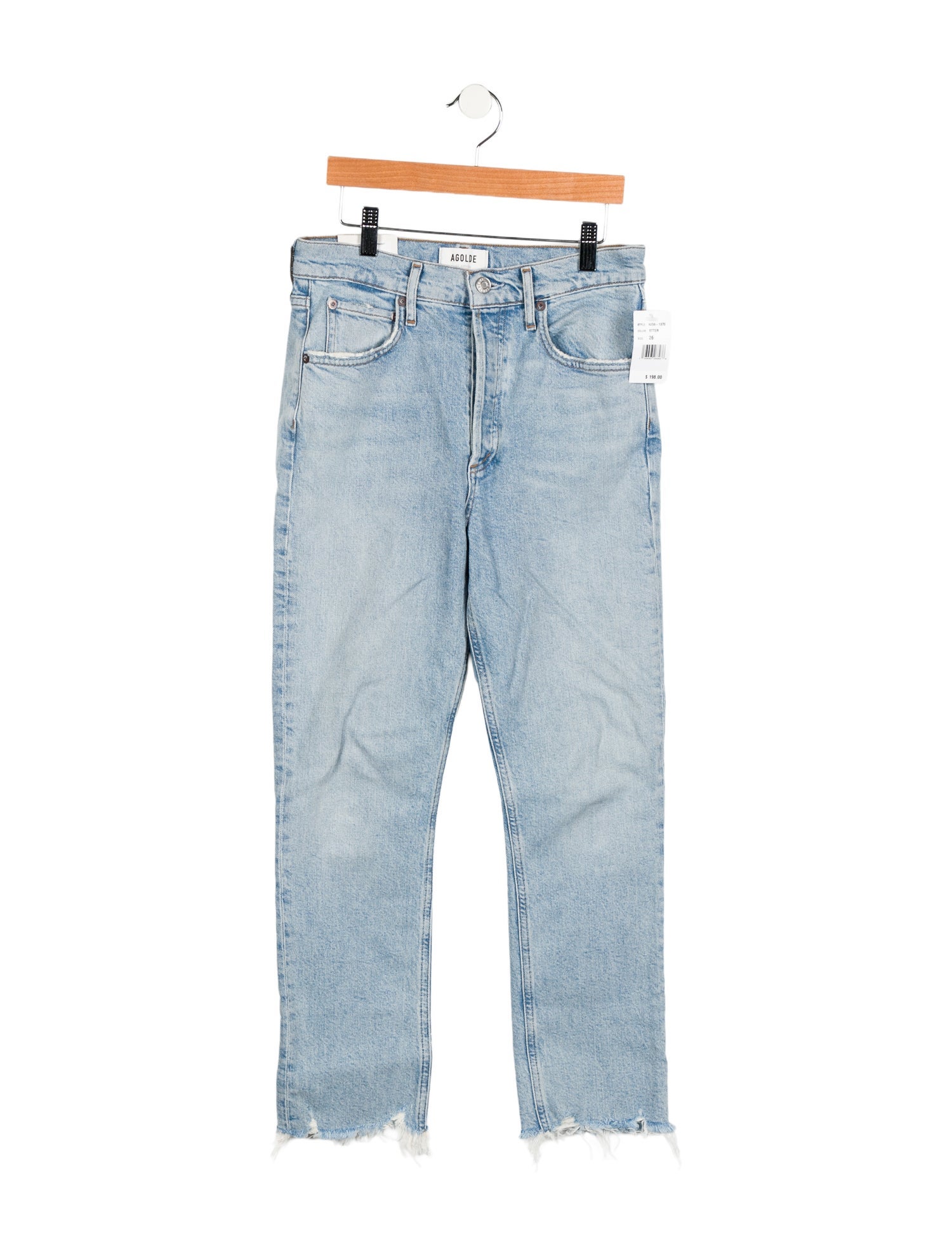 AGOLDE High-Rise Straight Leg Jeans
