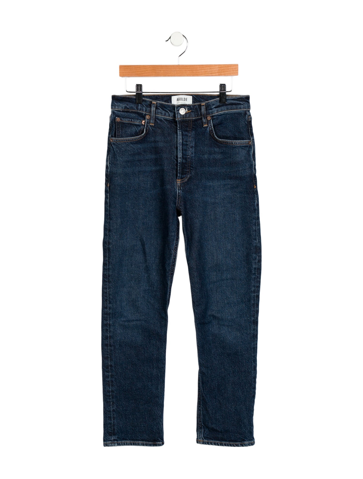 AGOLDE Mid-Rise Straight Leg Jeans